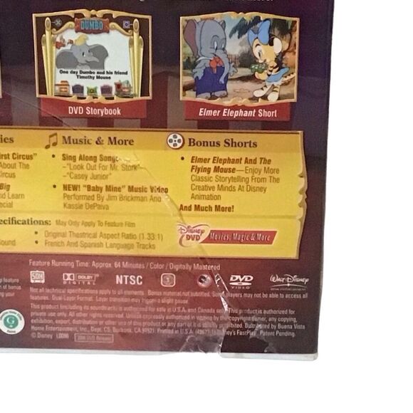 Walt Disney’s Dumbo Big Top Edition DVD - Picture 3 of 5
